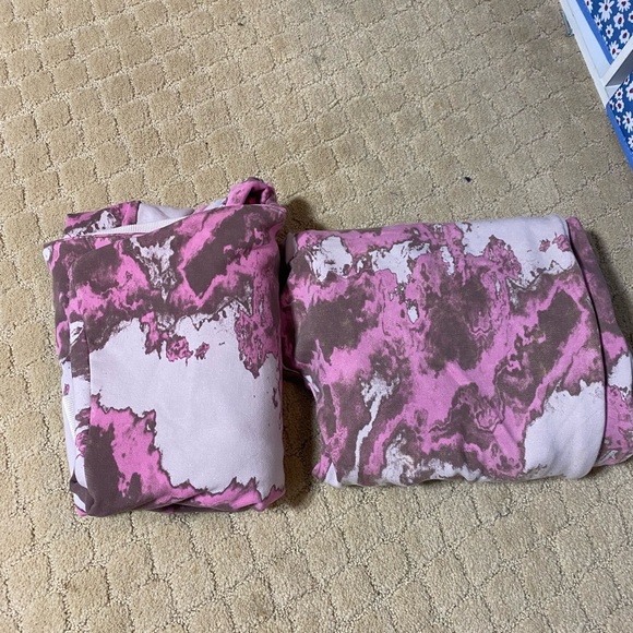 Joy lab women’s tye dye crew neck hoodie with matching sweater pants size xl, L - Picture 14 of 14